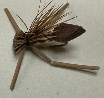 Foam Elk Hair Caddis Rubberleg Brown