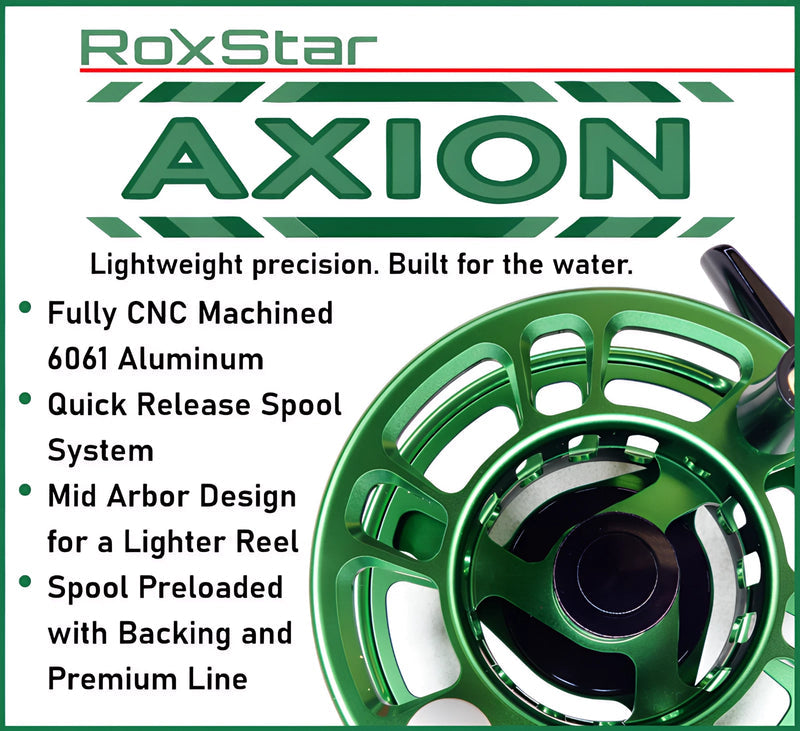 RoxStar Axion 5/7wt CNC Machined Fly Reel
