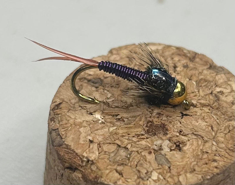 Beadhead Copper John Purple