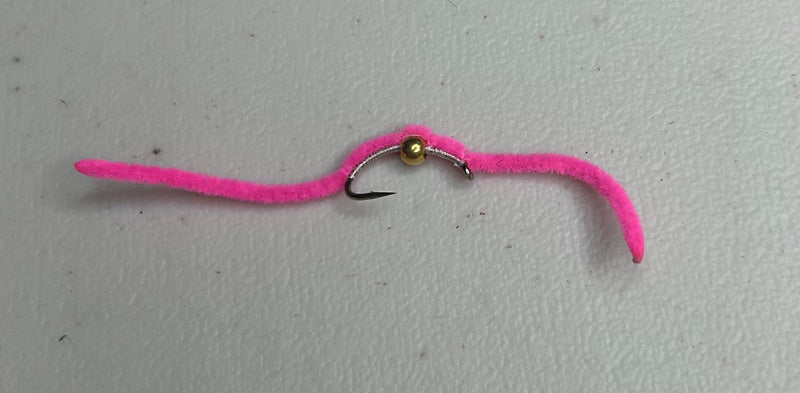 BeadHead San Juan Worm Hot Pink