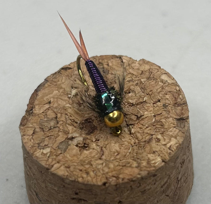 Beadhead Copper John Purple