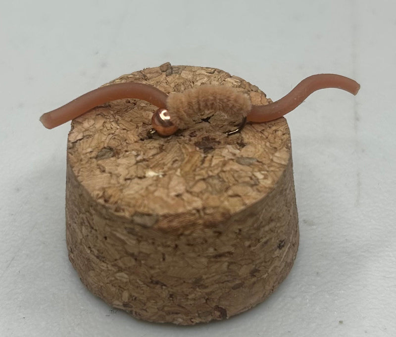 TungHead Chenille Squirmy Worm Tan