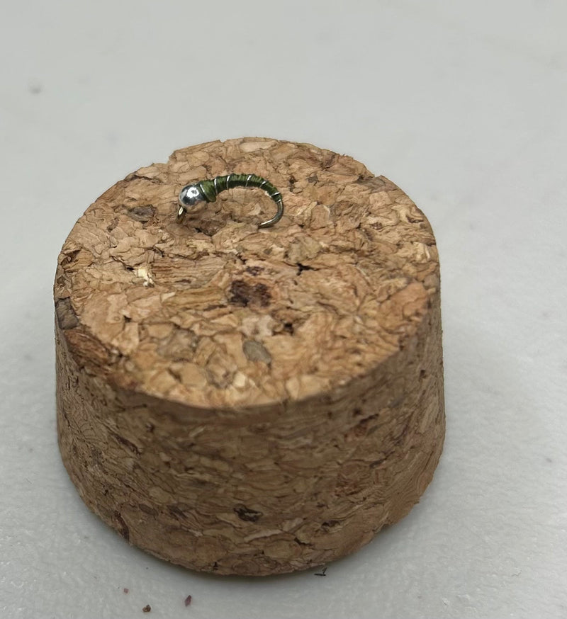 Thin Tungsten Zebra Midge Olive