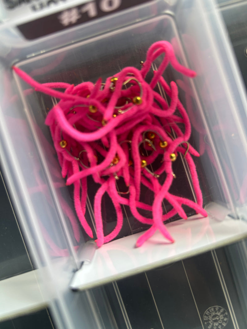 BeadHead San Juan Worm Hot Pink