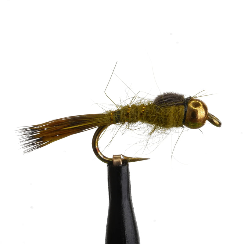 BeadHead Flashback Hares Ear Nymph Olive
