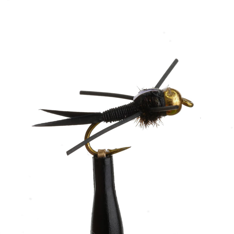 Beadhead Copper John Rubberleg All Black