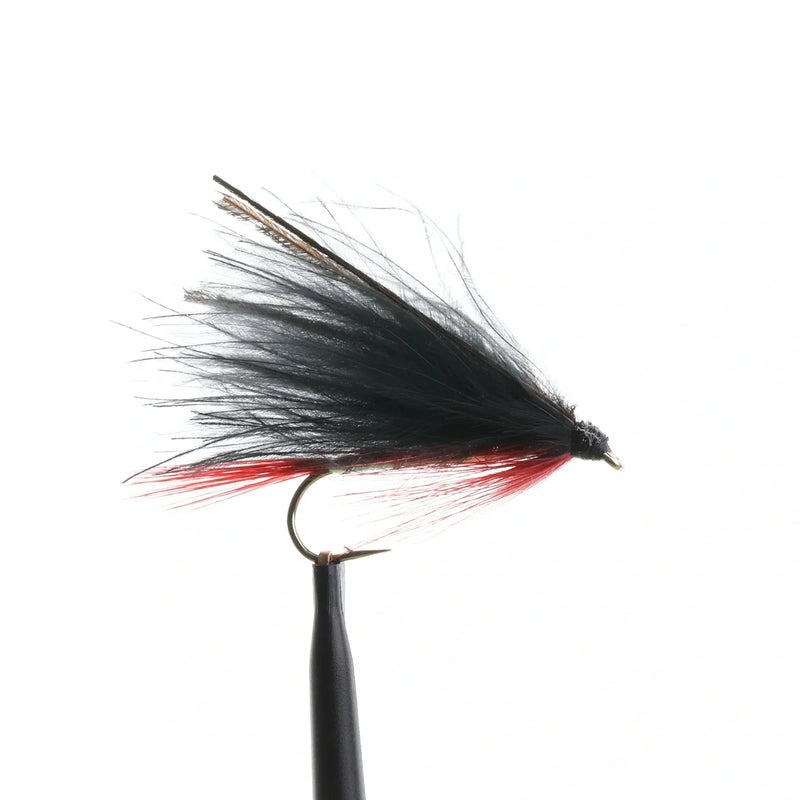 Black Marabou Silver Peacock