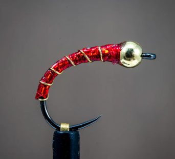 Holographic Midge Red/Gold