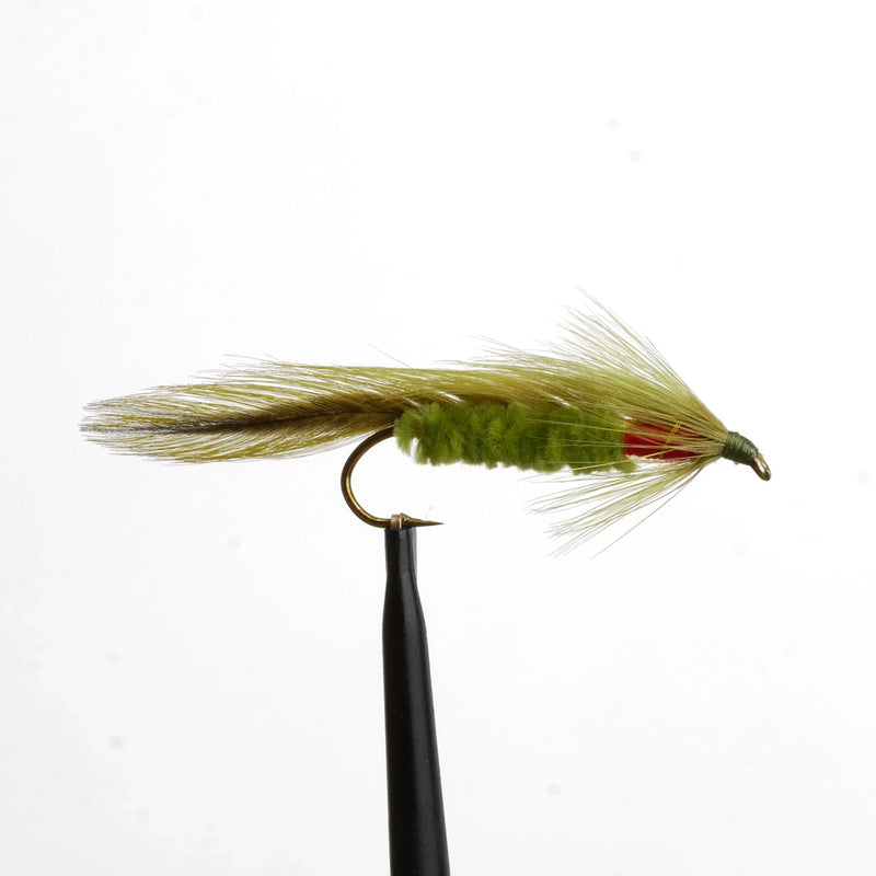 Woolly Matuka Olive Red Belly