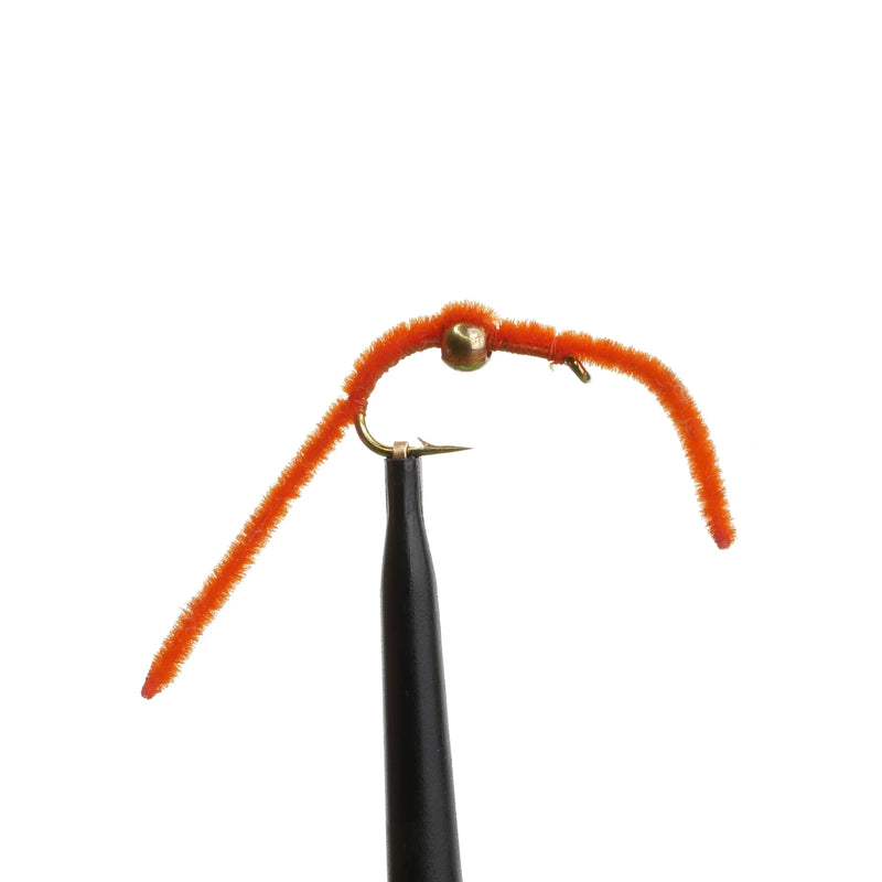 BeadHead San Juan Worm Orange