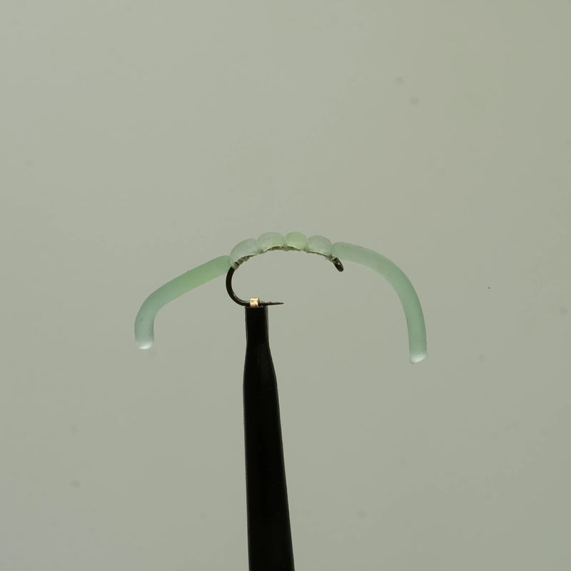 Squirmy Worm Light Blue Barbless