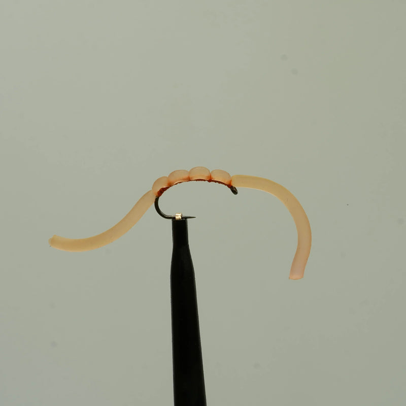 Squirmy Worm Light Orange Barbless