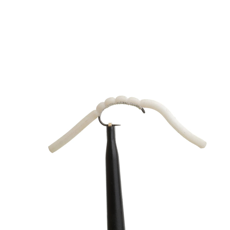 Squirmy Worm White Barbless
