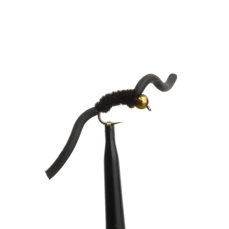BeadHead Chenille Squirmy Worm Black
