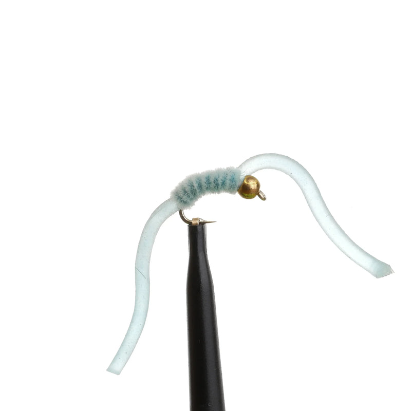 BeadHead Chenille Squirmy Worm Light Blue