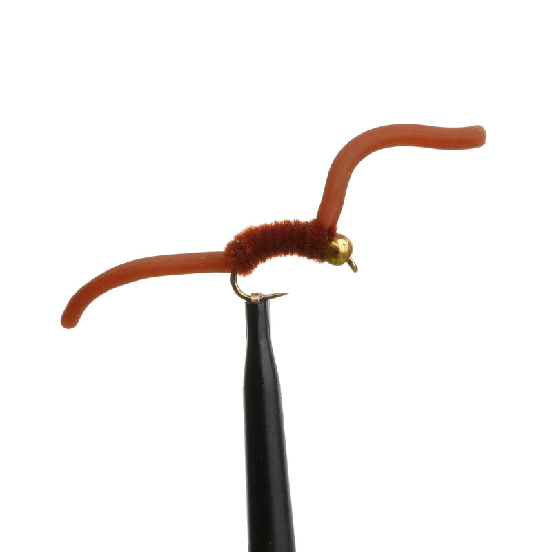BeadHead Chenille Squirmy Worm Brown