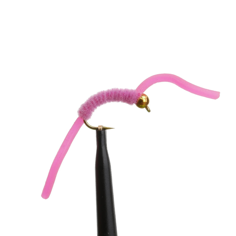 BeadHead Chenille Squirmy Worm Pink