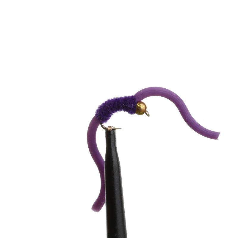 BeadHead Chenille Squirmy Worm Purple