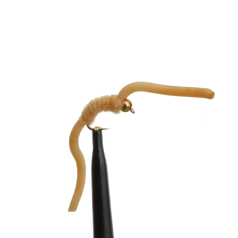 BeadHead Chenille Squirmy Worm Tan