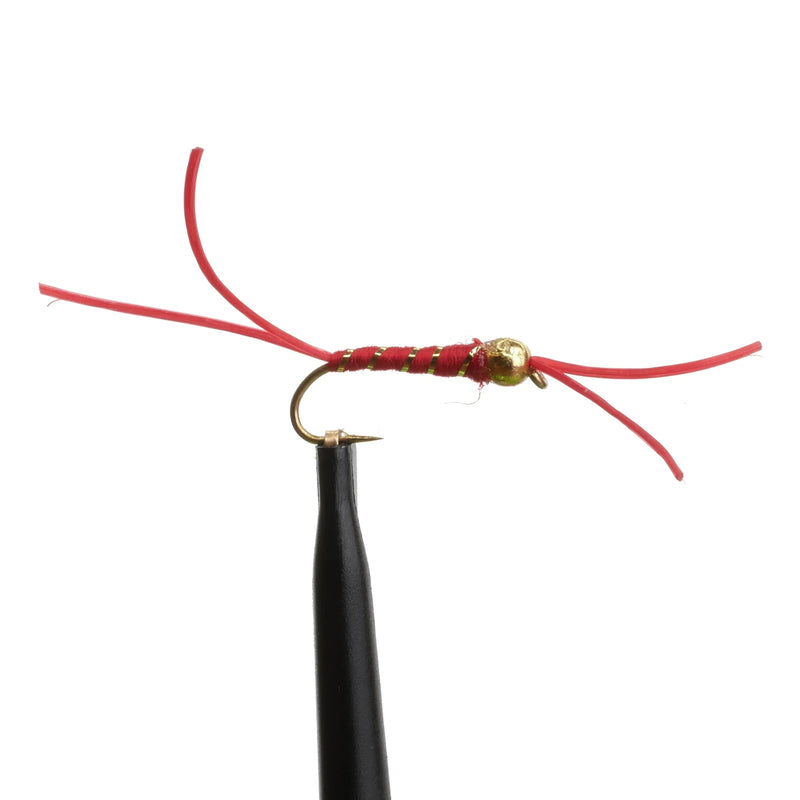 BeadHead Ribbed Apps Bloodworm Red