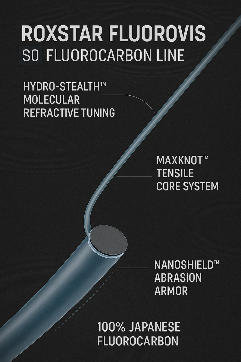 RoxStar Fluorovis 100% Fluorocarbon Tippet