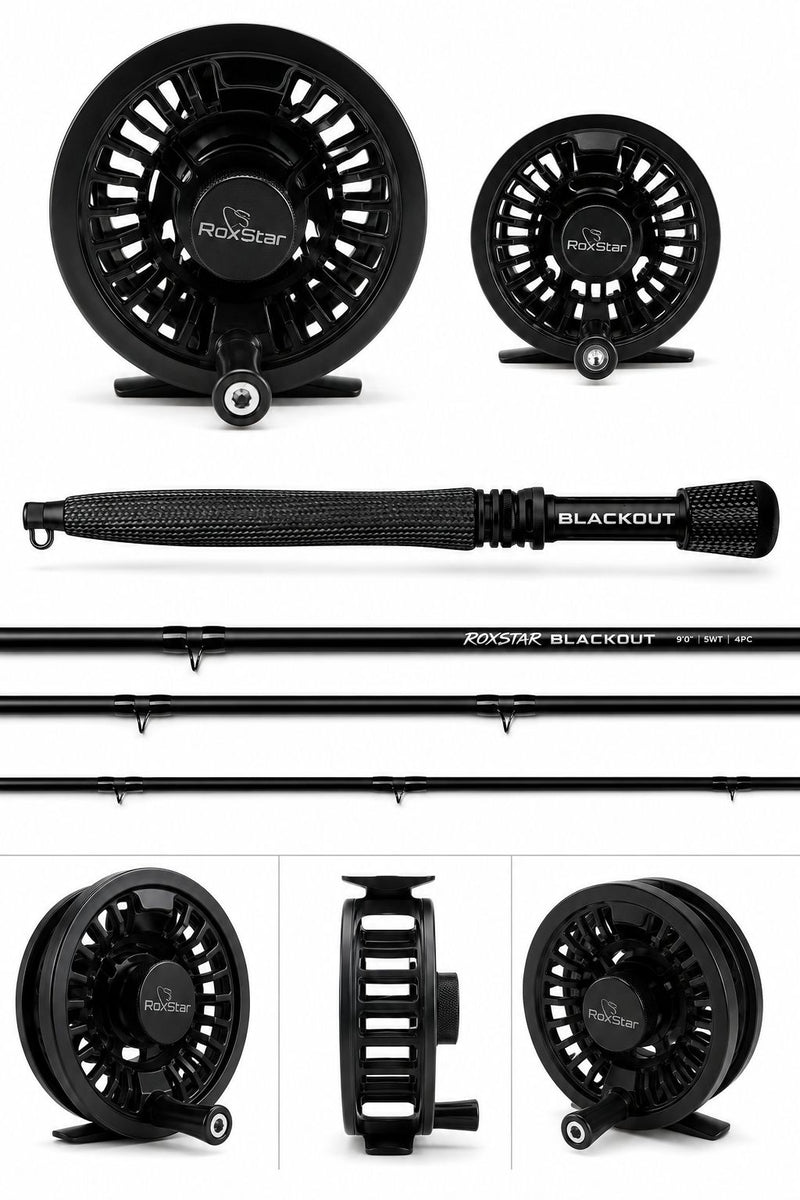 RoxStar Blackout Fly Rod & Reel Combo